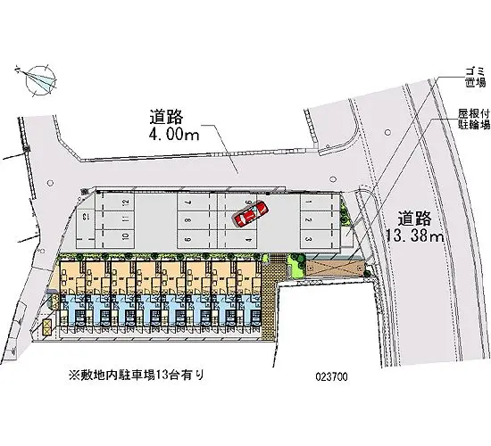 ★手数料０円★宗像市赤間１丁目　月極駐車場（LP）